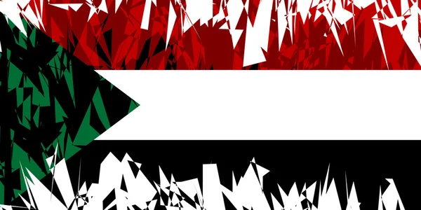 Sudan bayrağı. — Stok Vektör