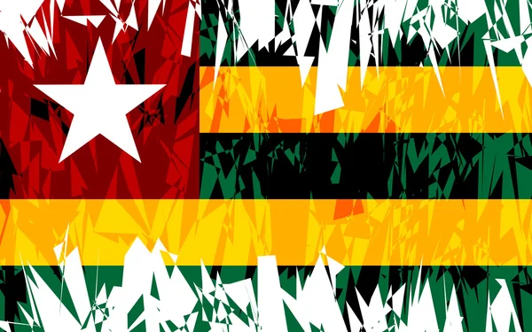 Bandeira de togo . — Vetor de Stock