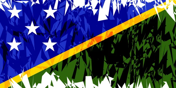 ソロモン諸島の旗. — ストックベクタ