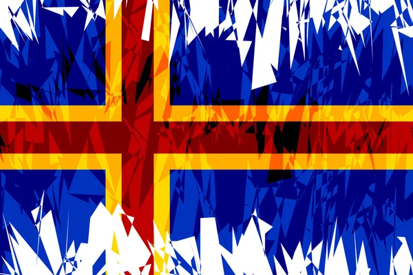 Bandera de Aland Island . — Archivo Imágenes Vectoriales