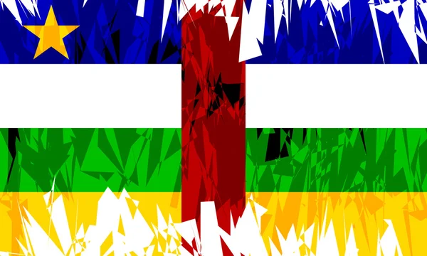 Drapeau de République centrafricaine. — Image vectorielle