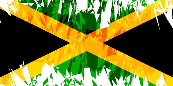 Vlag van Jamaica. — Stockvector
