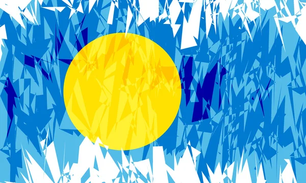 Palau zászlaja. — Stock Vector