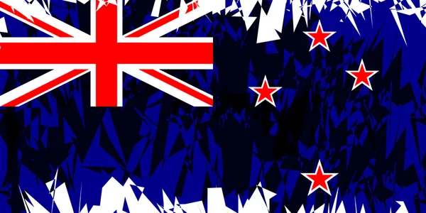 Bandeira da Nova Zelândia. — Vetor de Stock