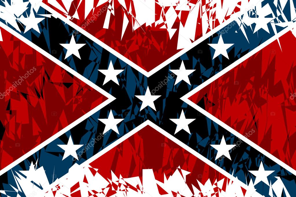The Confederate flag.