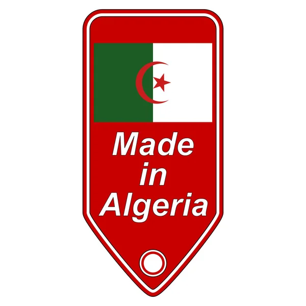 Hergestellt in algeria icon. — Stockvektor