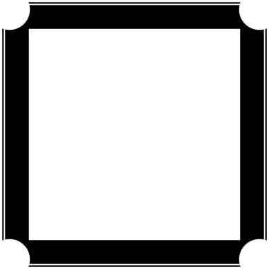 basit dekoratif dekoratif çerçeve.