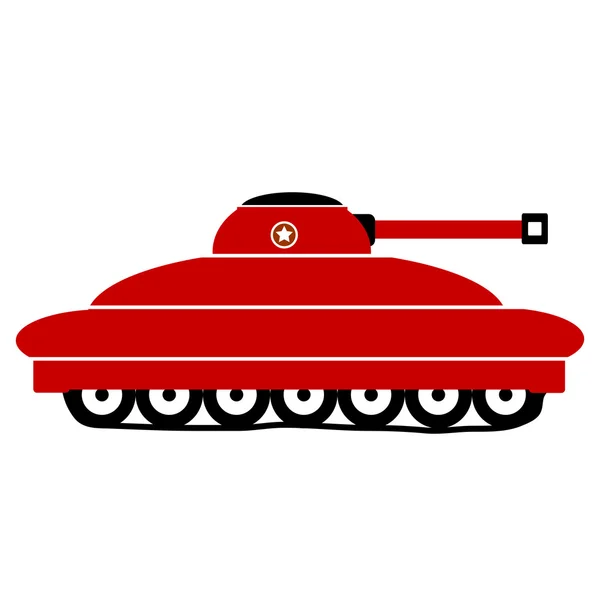 Panzer icône sur blanc . — Image vectorielle