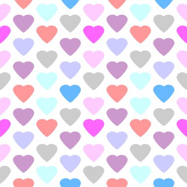 Aşk kalp seamless modeli.