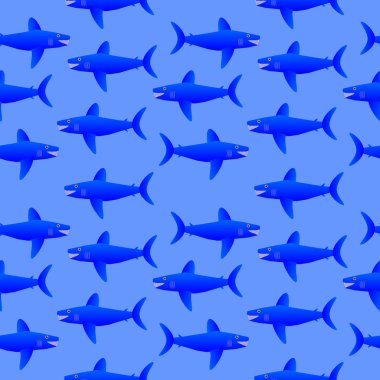 Köpekbalığı kusursuz desen.