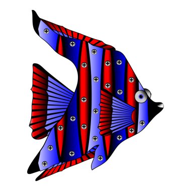 Beyaz mekanik balık.