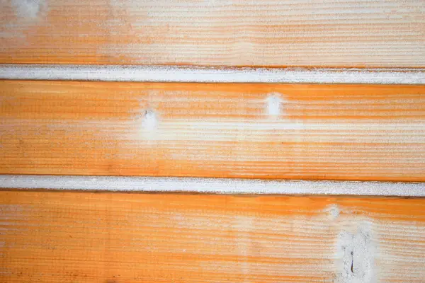 Sfondo di legno congelato . — Foto Stock