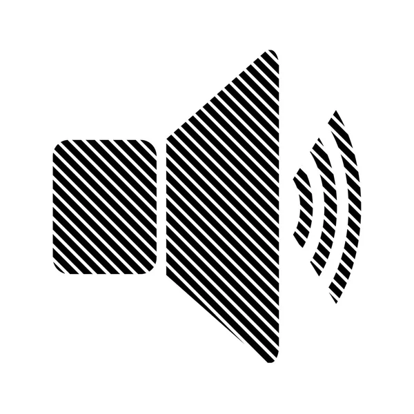 Signo de volumen del altavoz . — Vector de stock