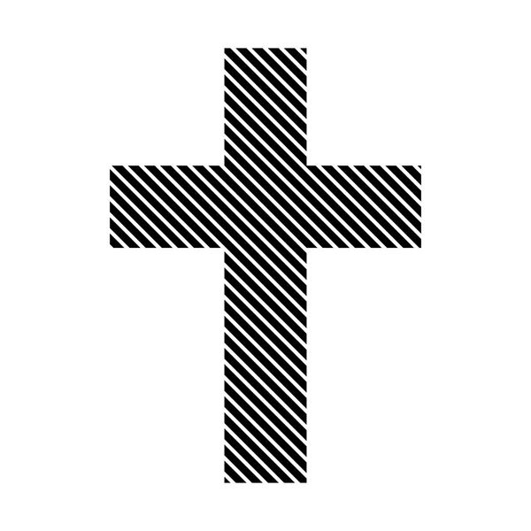 Croix religieuse signe . — Image vectorielle