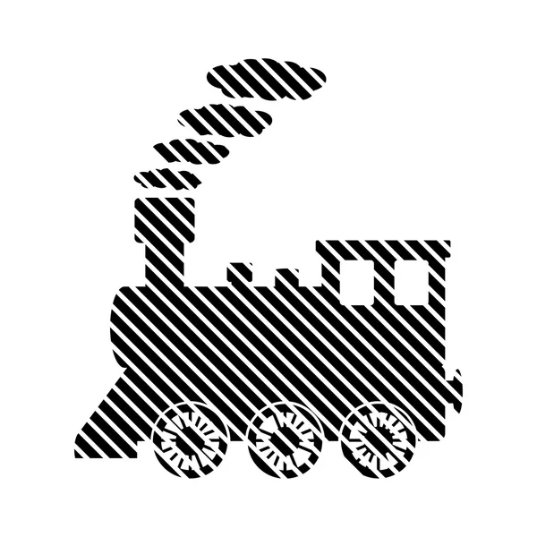 Panneau de locomotive sur blanc . — Image vectorielle