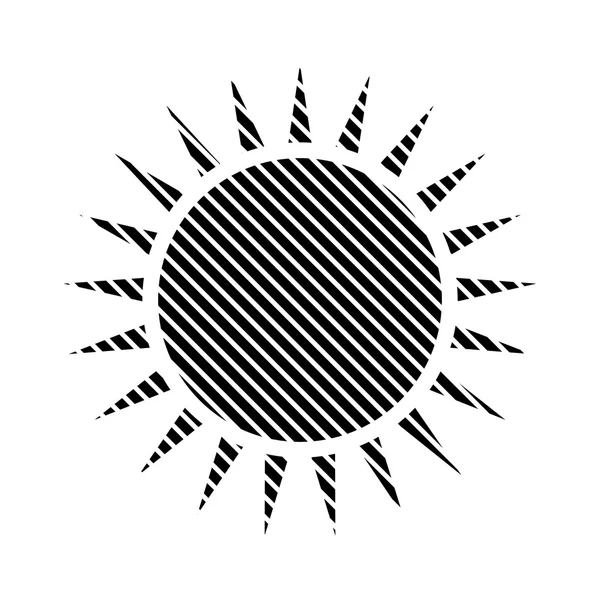 Знак сонця на білому. — стоковий вектор