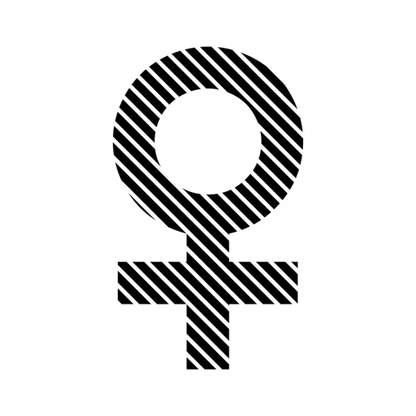 Genre femelle symbole signe . — Image vectorielle
