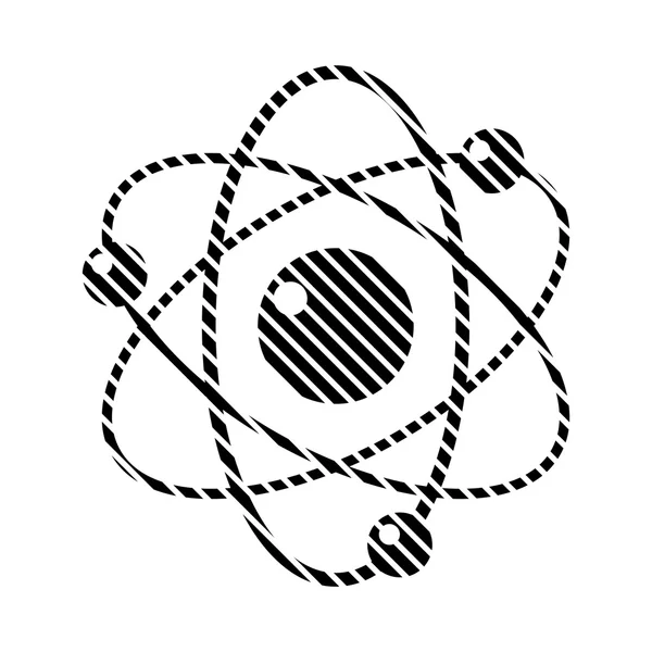 在白色的原子符号. — 图库矢量图片
