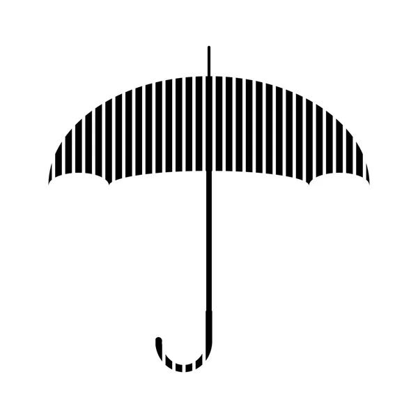 Paraplu aanlog-wit. — Stockvector