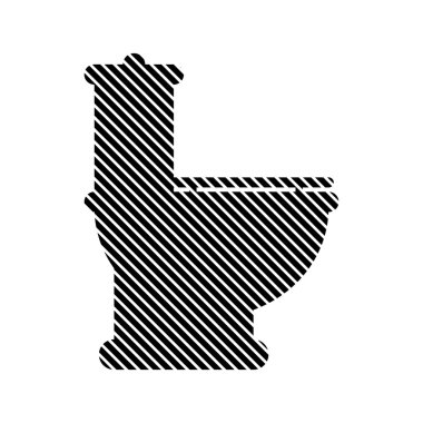 Beyaz tuvalet işareti.