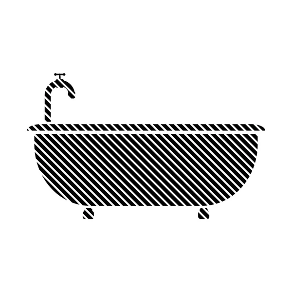 Sinal de banheira em branco . — Vetor de Stock