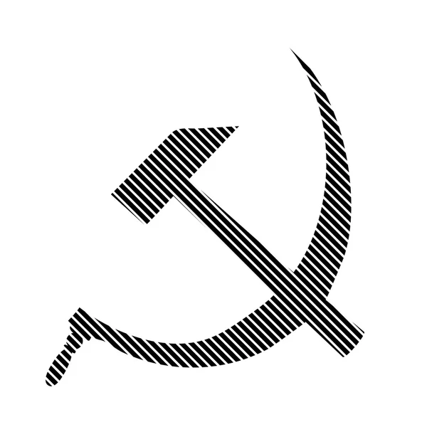 Hammer and sickle sign. — Stock Vector