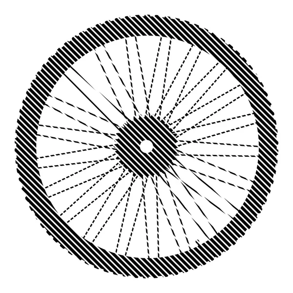 Sinal de roda de bicicleta . —  Vetores de Stock