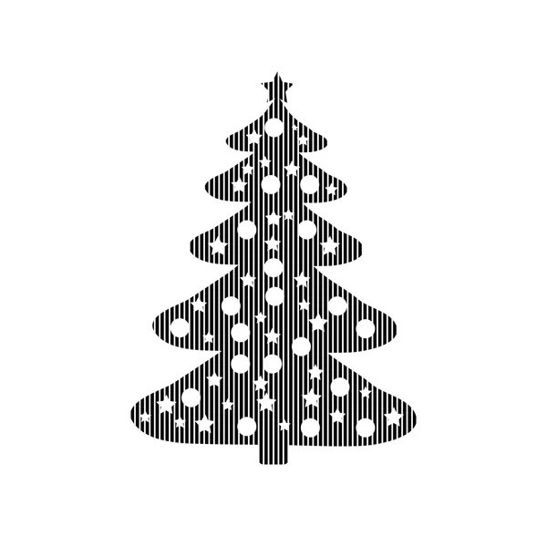 Signo del árbol de Navidad . — Vector de stock