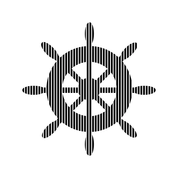 Signo del volante en blanco . — Vector de stock