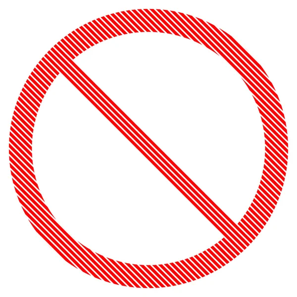 No sign on white. — Stock Vector