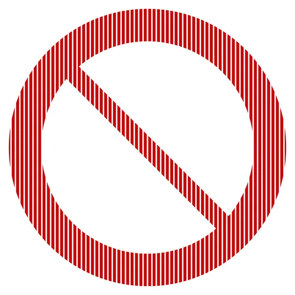 No sign on white. — Stock Vector