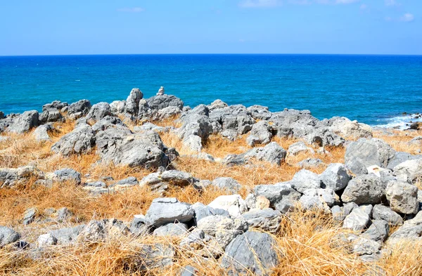 Kayalar Ege Denizi Sahili. — Stok fotoğraf