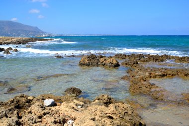 Kayalar Ege Denizi Sahili.