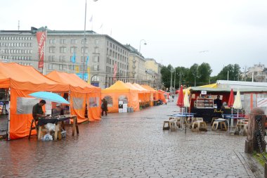 Street market in Helsinki.