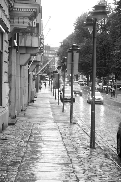 Cadde de helsinki, Finlandiya. — Stok fotoğraf