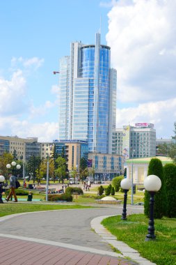 Minsk'in orta kesiminin görünümü.