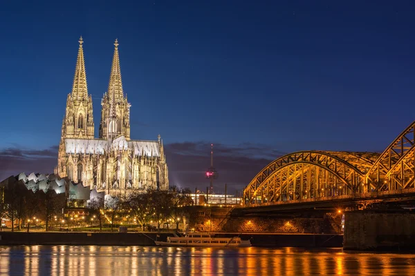 Bridge and the Dom of Cologne — Stock Photo, Image