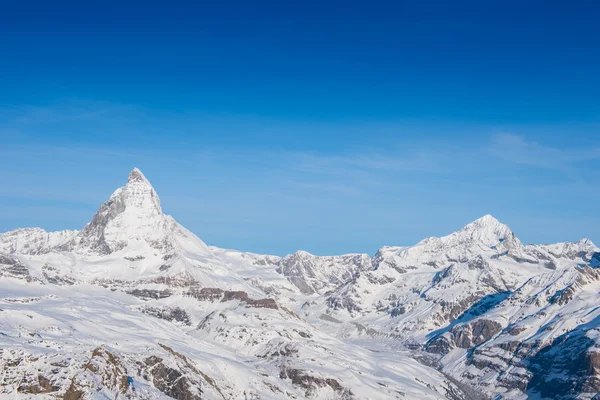 O pico suíço de Matterhorn — Fotografia de Stock