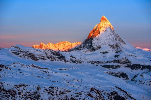 Der Matterhorngipfel Schweiz — Stockfoto