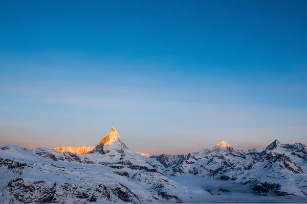 El pico Matterhorn Suiza — Foto de Stock