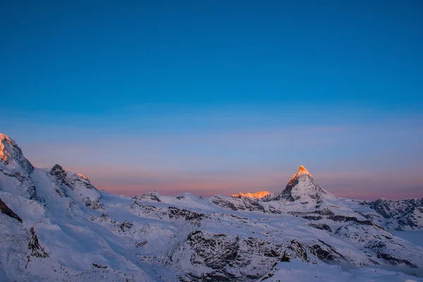 El pico Matterhorn Suiza — Foto de Stock