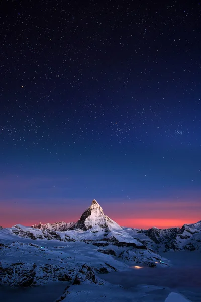 O pico suíço de Matterhorn Imagens De Bancos De Imagens Sem Royalties