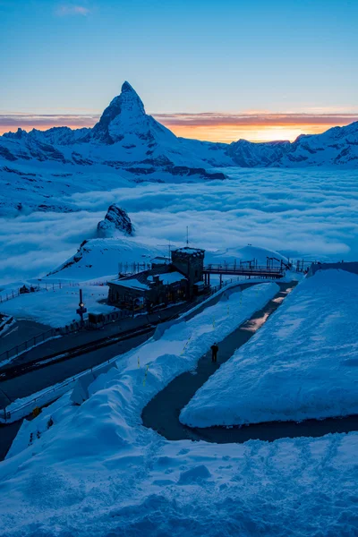 Matterhorn tepe İsviçre — Stok fotoğraf