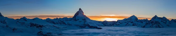 Pergantian puncak Matterhorn — Stok Foto