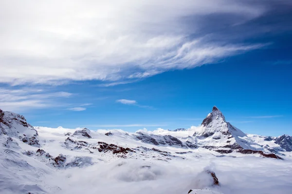 O pico suíço de Matterhorn — Fotografia de Stock