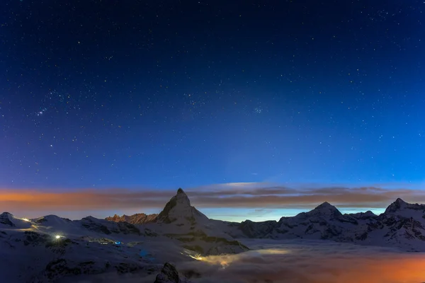 O pico suíço de Matterhorn Imagens De Bancos De Imagens Sem Royalties