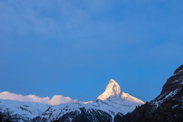 El pico Matterhorn Suiza — Foto de Stock