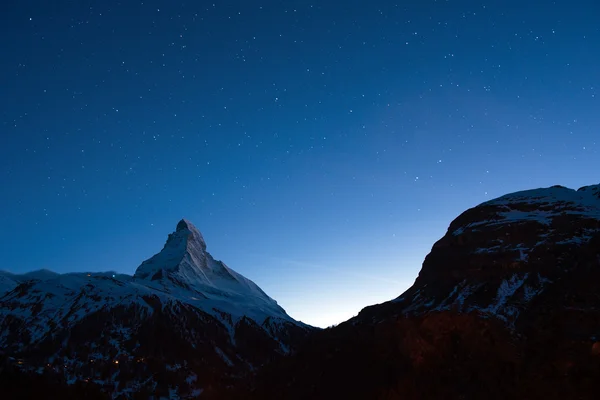 A Matterhorn csúcs Svájc — Stock Fotó