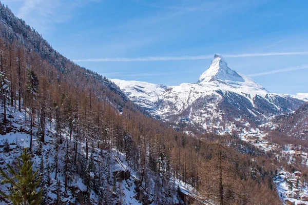 De Matterhorn piek Zwitserland — Stockfoto