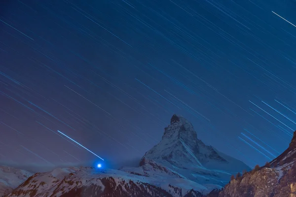 O pico suíço de Matterhorn Imagens De Bancos De Imagens